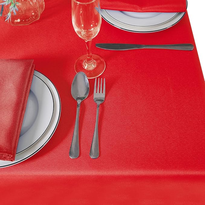 60 inch Round Tablecloth Washable Polyester Table Cloth Decorative Table Cover - Image 7