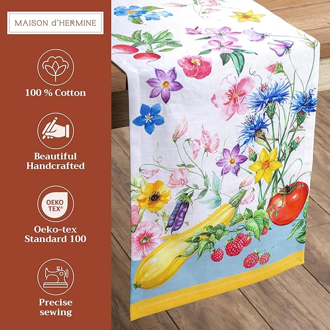 Maison d' Hermine Table Runner 100% Cotton Single Layer Table Runners 108 - Image 2