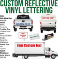 Custom Reflective Vinyl Lettering Decal Sticker Design, Personalize by RapidVinyl
