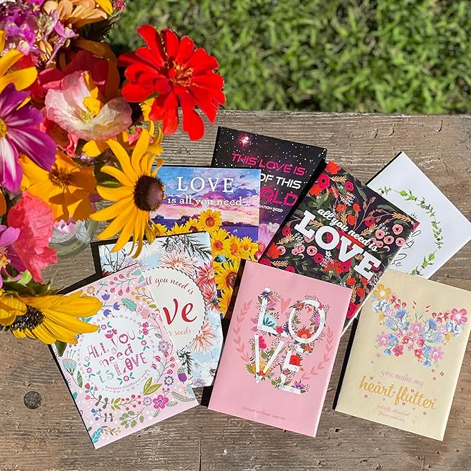 All You Need is Love Bouquet 25 Wildflower Packets - Image 8