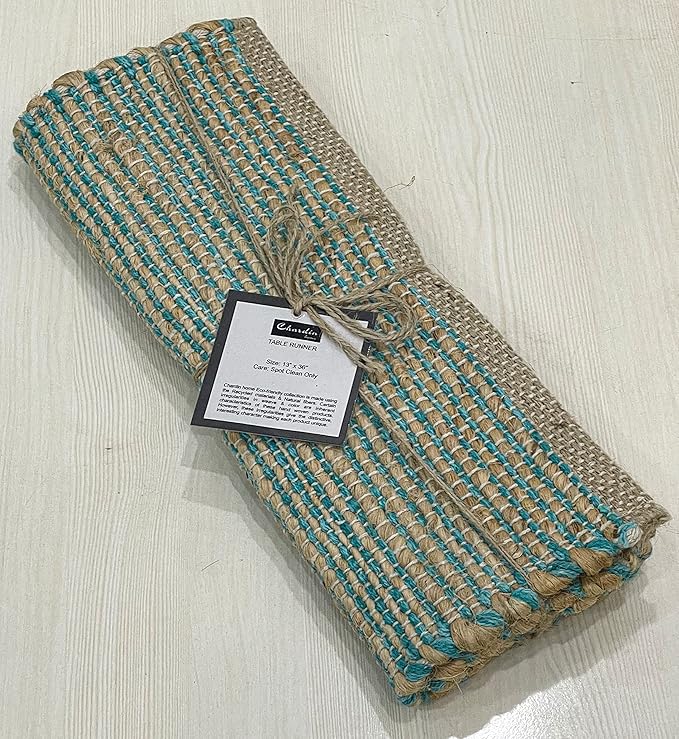 Chardin home Natural Jute Table Runner 13x48 Inch – Vintage Boho Rustic Table - Image 8