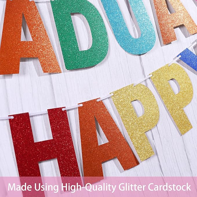 TaoBary 112 Pcs DIY Letter Kit Glitter Customizable Banner Letters Include 107 - Image 4