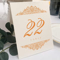 Paisley Wedding Table Numbers, Double Sided, Tent or Use in a Stand by DocumentsandDesigns