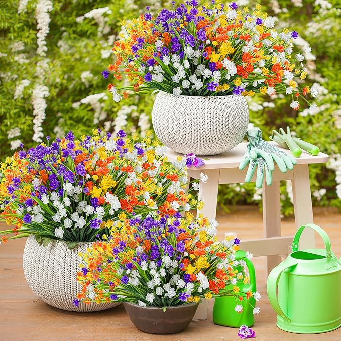 AmyHomie 20 Bundles Artificial Flowers - Image 5