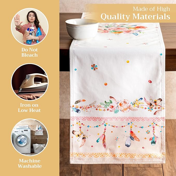Maison d' Hermine Table Runner 100% Cotton Double Layer Table Runners 108 - Image 3