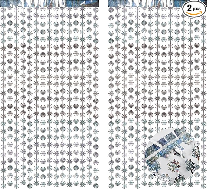 BRAVESHINE Silver Party Snowflake Backdrop by BRAVESHINE