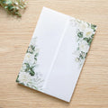 PONATIA 50 PCS Vellum Jackets for 5x7 Invitations- 135gsm White Floral Printed by ponatia