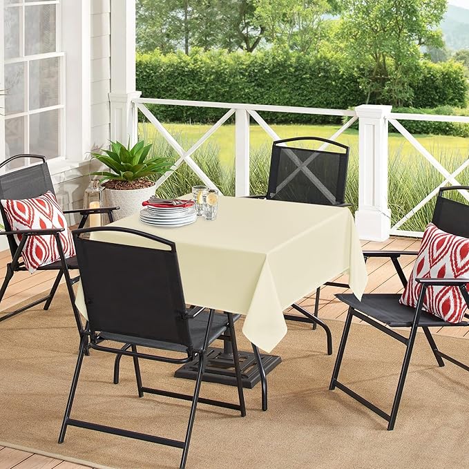 sancua Square Tablecloths 85x85 Inch - Image 3