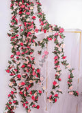 Miracliy 16 Pack 131 FT Flower Garland Decorations Plastic Artificial Flowers by Miracliy
