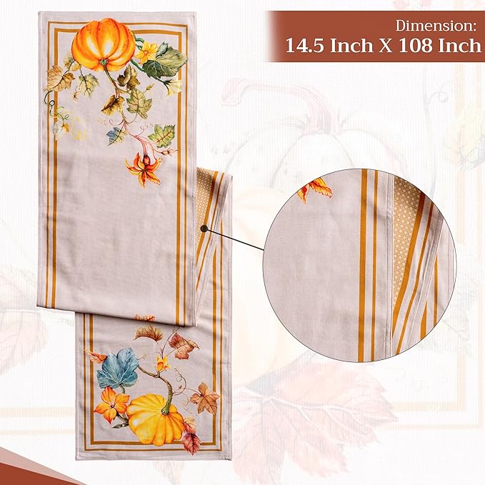 Maison d' Hermine Table Runner 100% Cotton Double Layer Table Runners 108 - Image 4