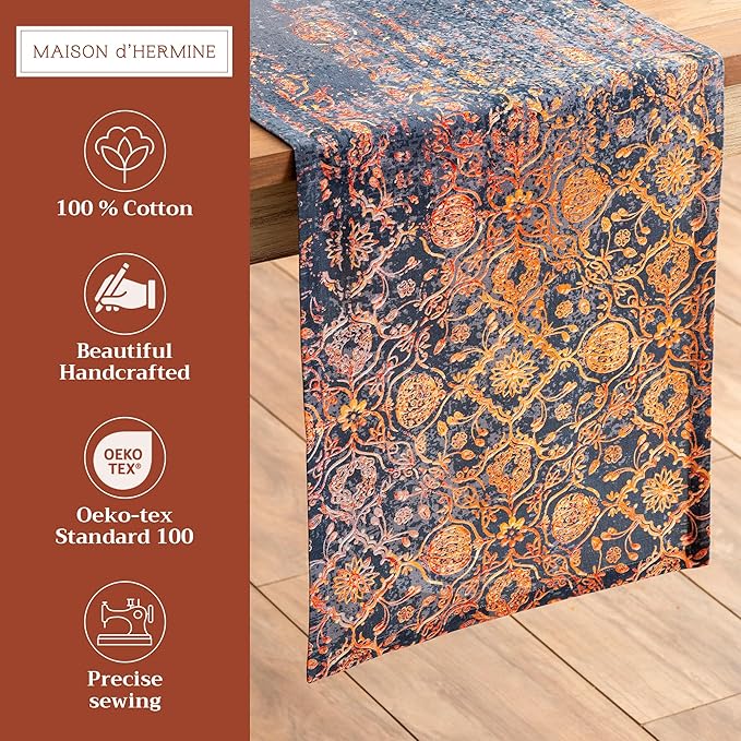 Maison d' Hermine Table Runner 100% Cotton Single Layer Table Runners 108 - Image 2