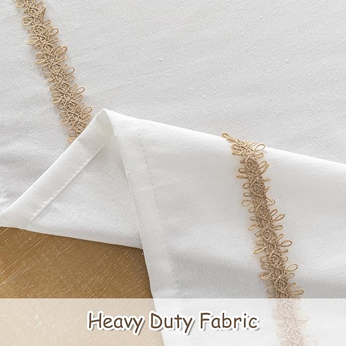 MYSKY HOME Table Cloth for Rectangular, Waterproof Tablecloth, Soft Cotton - Image 9