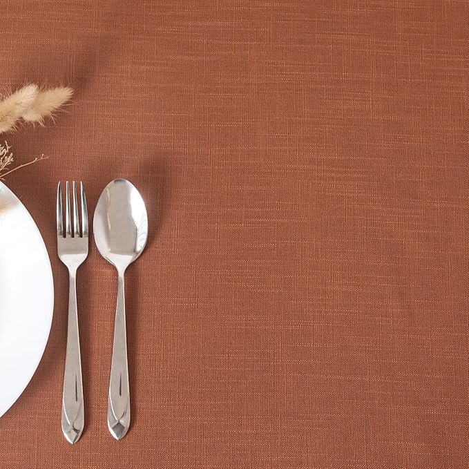 maxmill Lux Faux Linen Tablecloth - Image 4