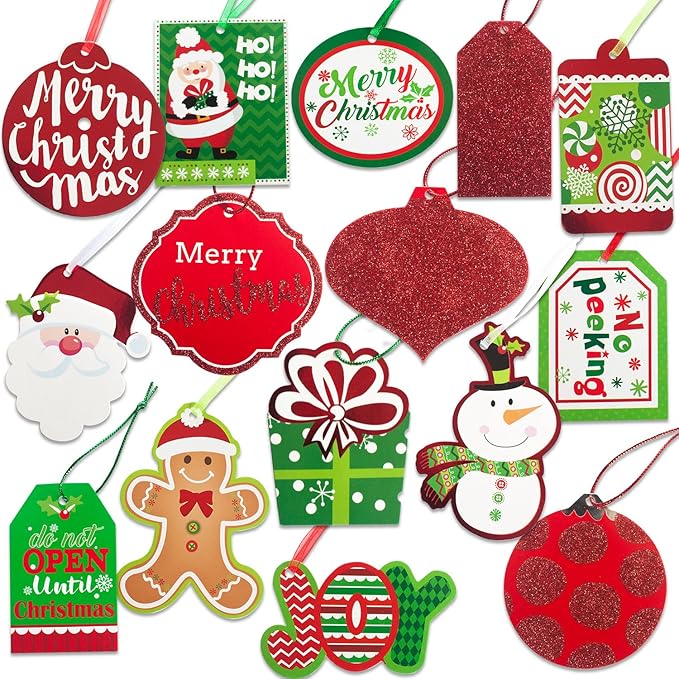 Christmas Gift Tags 60 Count by PartyFunny