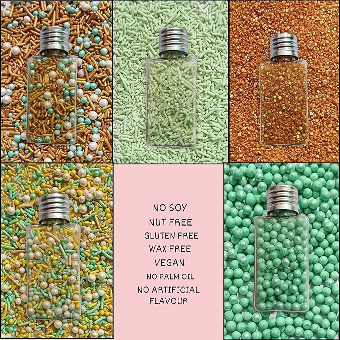 Confect Edible Sprinkles Mix Pack of 5 – Cool Summer Breeze Theme – Yellow - Image 4