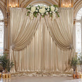20x10ft Thick Champagne Glitter Backdrop Curtain Panels by Outpain