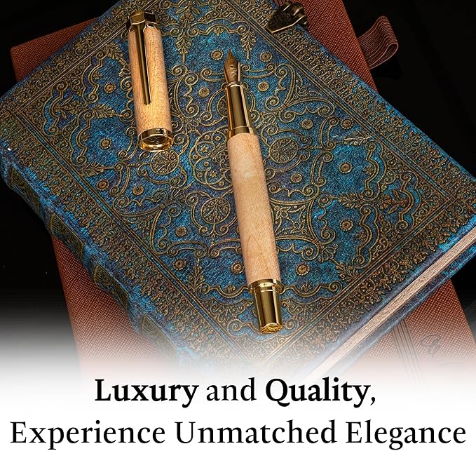 Ellington Pens Elegant Wood Fountain Pen Set – Includes Wooden Pen Box - Image 5