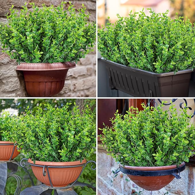 AmyHomie 20 Bundles Green Artificial Plants - Image 6