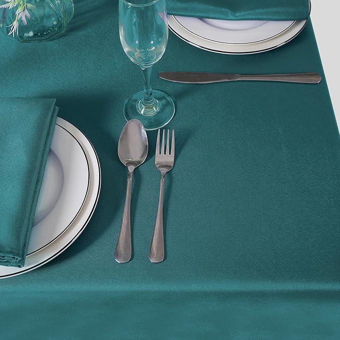 60 inch Round Tablecloth Washable Polyester Table Cloth Decorative Table Cover - Image 7