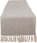 DII Woven Basic Tabletop Collection Chevron Table Runner by DII
