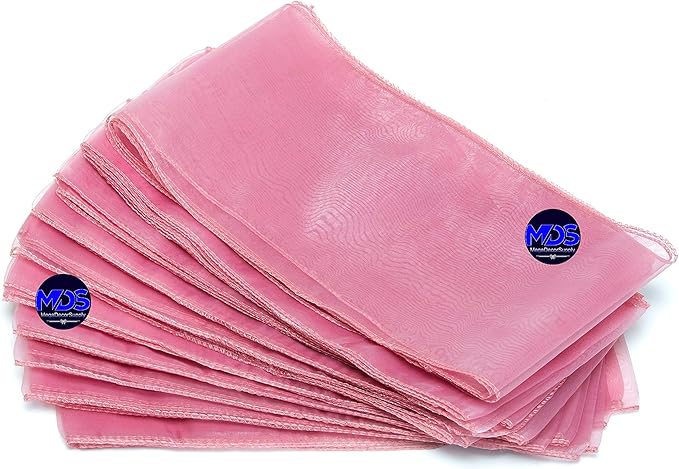 MDS Pack of 75 PCS Organza Chair Sashes Wider Dining Chair Bows Ribbon Tie Back - Image 5