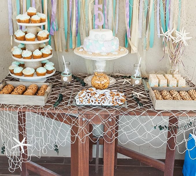 Natural Fish Net Party Decorations - Image 5
