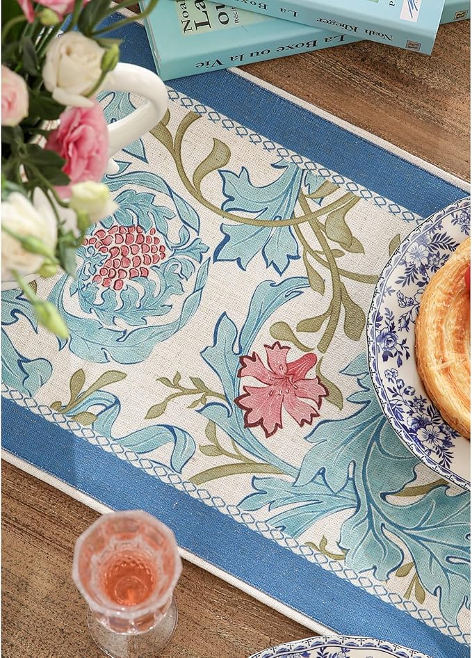 patdrea Linen Leopard Animal Table Runner Farmhouse - Image 7