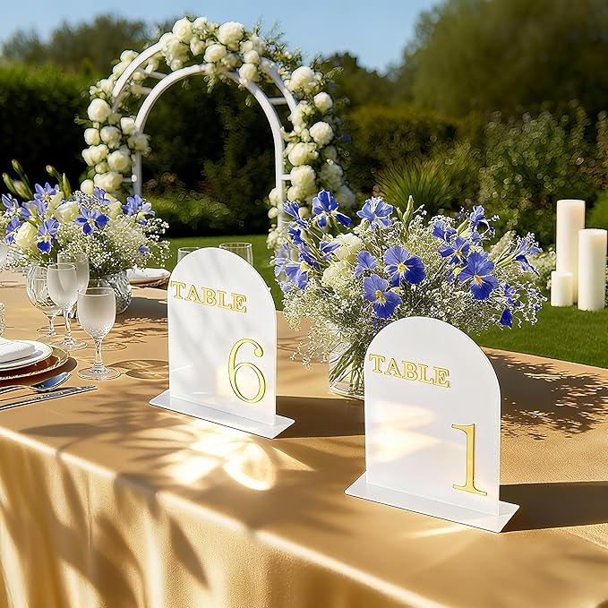 Arch Wedding Table Numbers 1-15 - Image 7