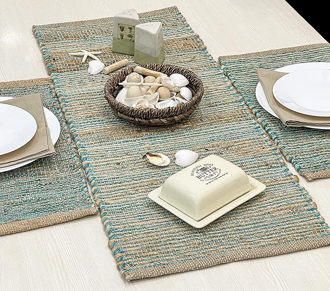 Chardin home Natural Jute Table Runner 13x48 Inch – Vintage Boho Rustic Table by ChardinHome
