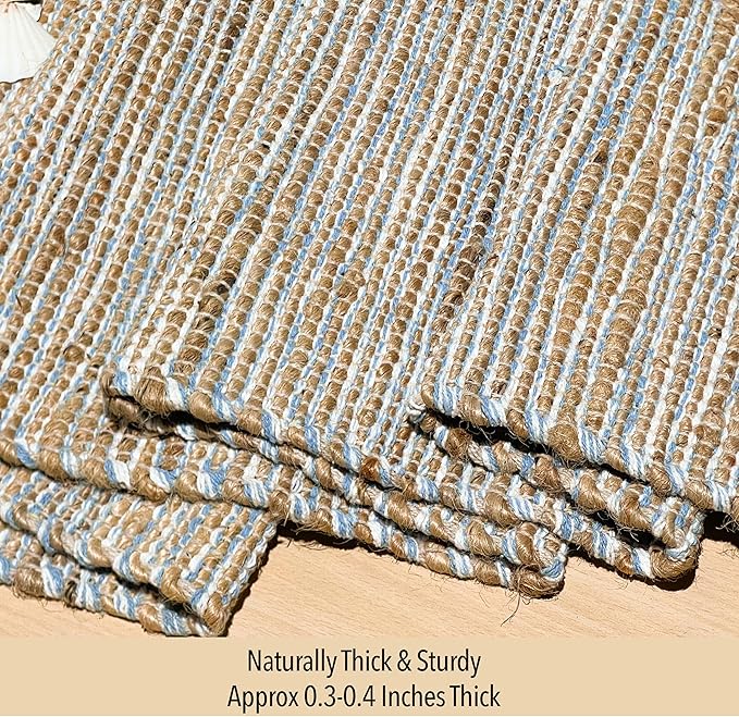 Chardin home Natural Jute Table Runner 13x36 Inch – Vintage Boho Rustic Table - Image 3