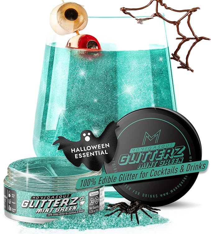 MONÉGASQUE Mint Green Edible Glitter by MON%C3%89GASQUE