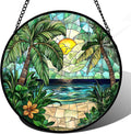 Stained Glass Window Hanging, and Mom 14.9x14.9 in by DASTOLL