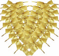 50pcs 3-1/2" Metallic Gold Satin Ribbon Bows by Micomon