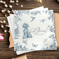 Luxury Personalized Dog Wedding Napkins, Custom Wedding Cocktail Napkin by GiantBigHands