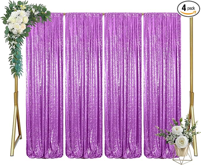 ShinyBeauty 16x10ft Sequin Backdrop Curtain by ShinyBeauty