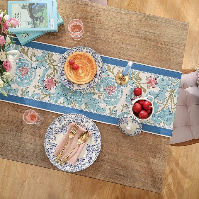 patdrea Linen Leopard Animal Table Runner Farmhouse - Image 8