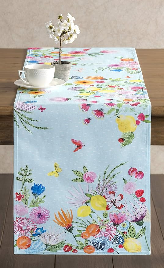 Maison d' Hermine Table Runner 100% Cotton Double Layer Table Runners 108 - Image 9