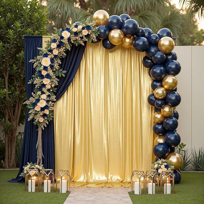 gogoparti 20x10FT Gold Sequin Backdrop Curtain - Image 8