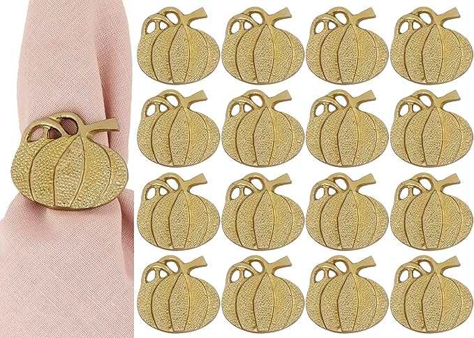 Set of 12 Decorative Metal Napkin Rings by ALPHALivingHOME