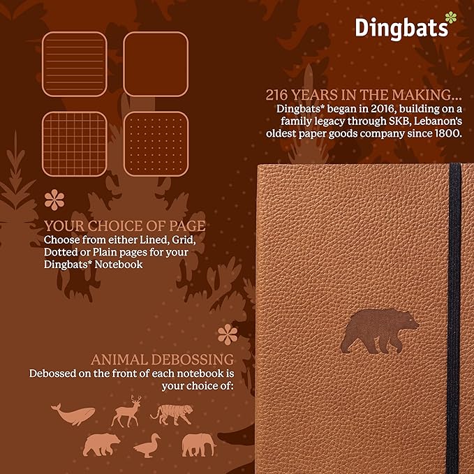 Dingbats* Wildlife Dotted Journal Notebook A5 - Image 2