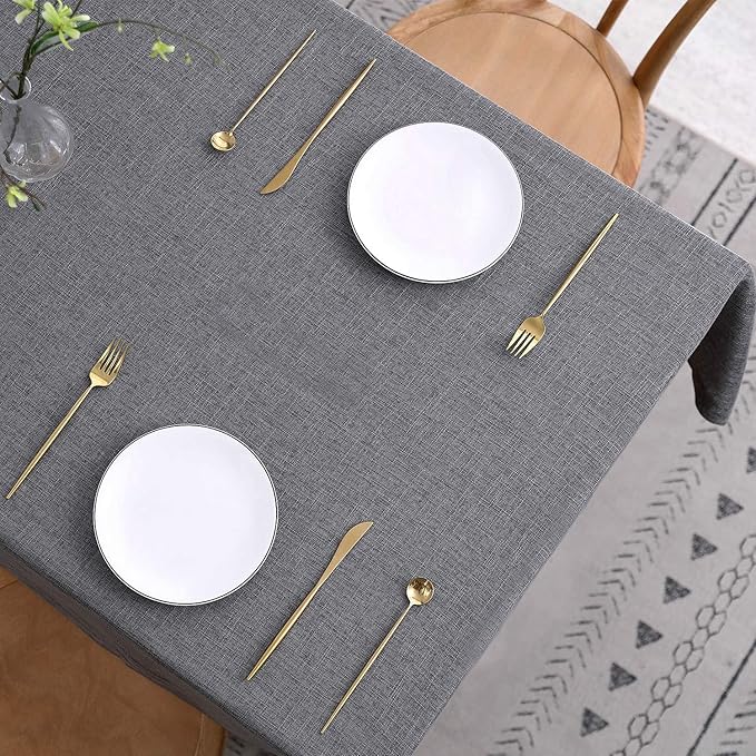 maxmill Flaxy Faux Linen Table Cloth - Image 4