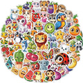 JCFIRE 200PCS Stickers for Kids, Waterproof Cute Mixed Animal Food Vinyl by JCFIRE