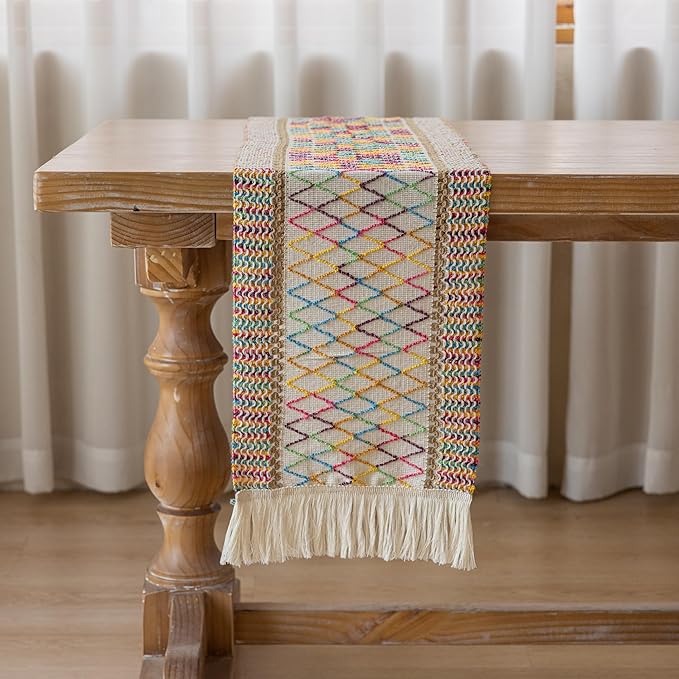 Keketo Boho Table Runner Colorful - Image 7