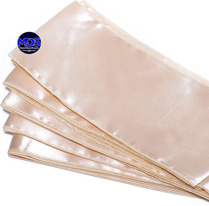 MDS Pack of 300 PCS Satin Chair Sashes Charmeuse Sateen Dining Chair Bows - Image 5