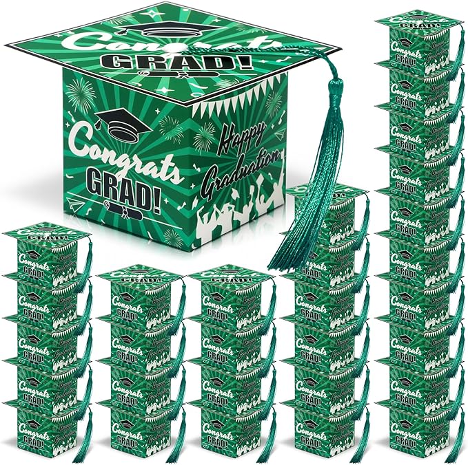 COTOPHER 36 Pack Mini Graduation Cap Gift Boxes, Class of 2025 Graduation Candy by COTOPHER