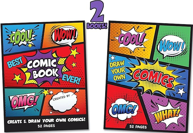 Blank Comic Book | Set of 2 | Create Your Own Comics and Cartoons by Twerp