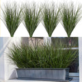 32PCS 17.3" Fake Plants Artificial Wheat Grass Greenery Plastic Plants Fake by UqueetenLtd