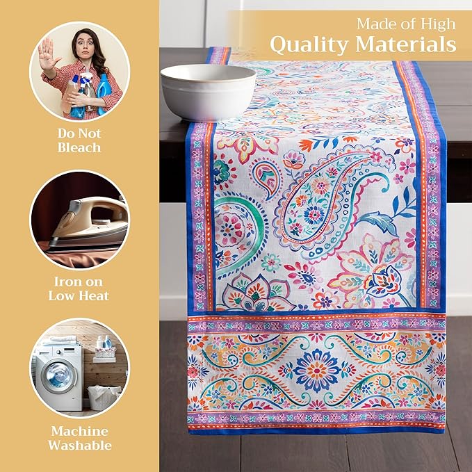 Maison d' Hermine Table Runner 100% Cotton Single Layer Table Runners 108 - Image 3