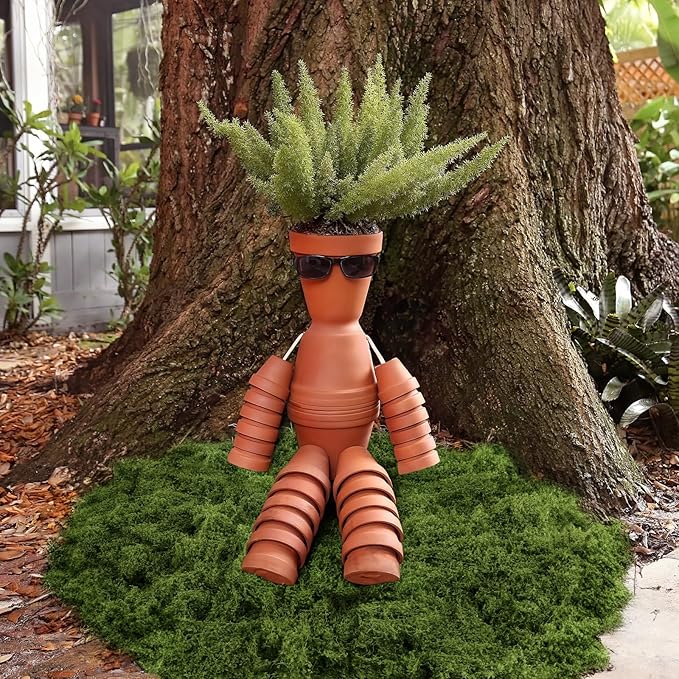Fake Green Moss for Plants Indoor, 5.3OZ Artificial Moss for Potted Plants Decor - Image 7
