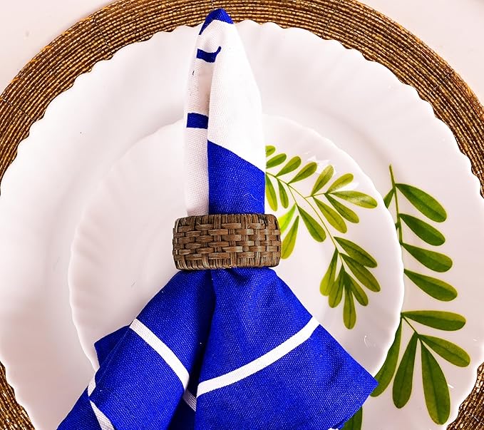 Decorative Cane Napkin Rings Set of 12 - Image 6